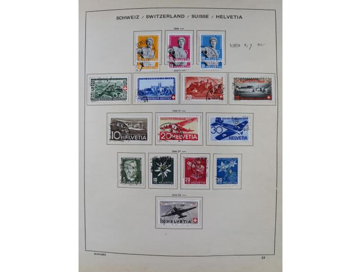 1854/2004, vorwiegend gestempelte Sammlung mit diversen Briefen, ab Strubli mit vielen besseren Werten, dabei Mi.-Nr. I-II, B