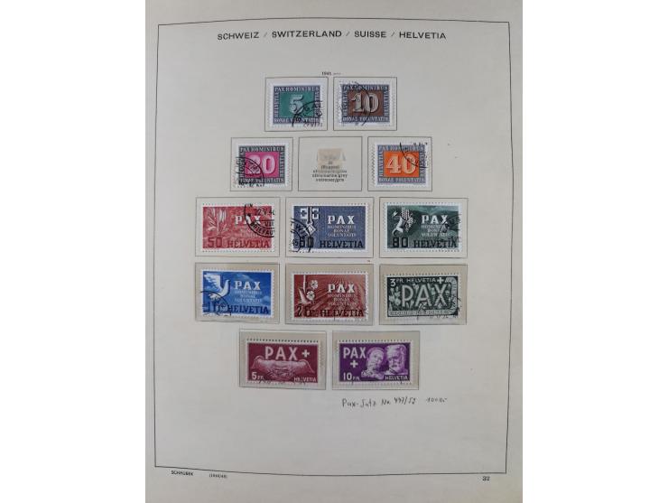 1854/2004, vorwiegend gestempelte Sammlung mit diversen Briefen, ab Strubli mit vielen besseren Werten, dabei Mi.-Nr. I-II, B