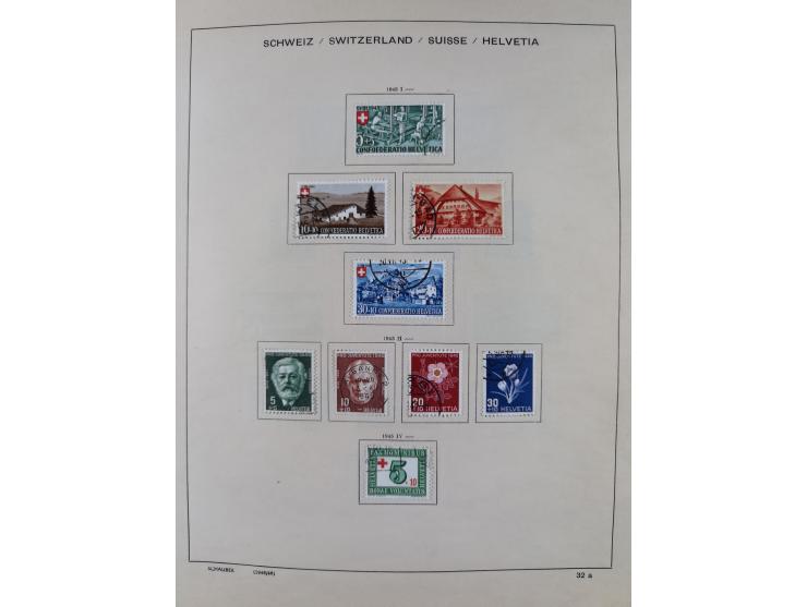 1854/2004, vorwiegend gestempelte Sammlung mit diversen Briefen, ab Strubli mit vielen besseren Werten, dabei Mi.-Nr. I-II, B