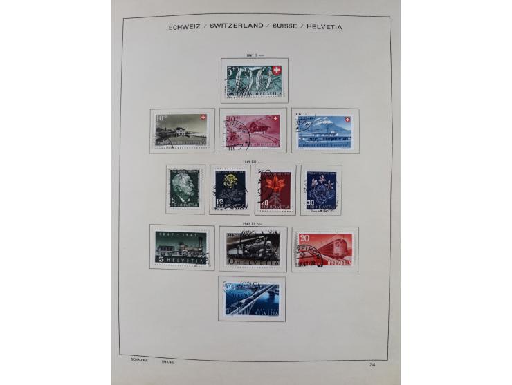 1854/2004, vorwiegend gestempelte Sammlung mit diversen Briefen, ab Strubli mit vielen besseren Werten, dabei Mi.-Nr. I-II, B