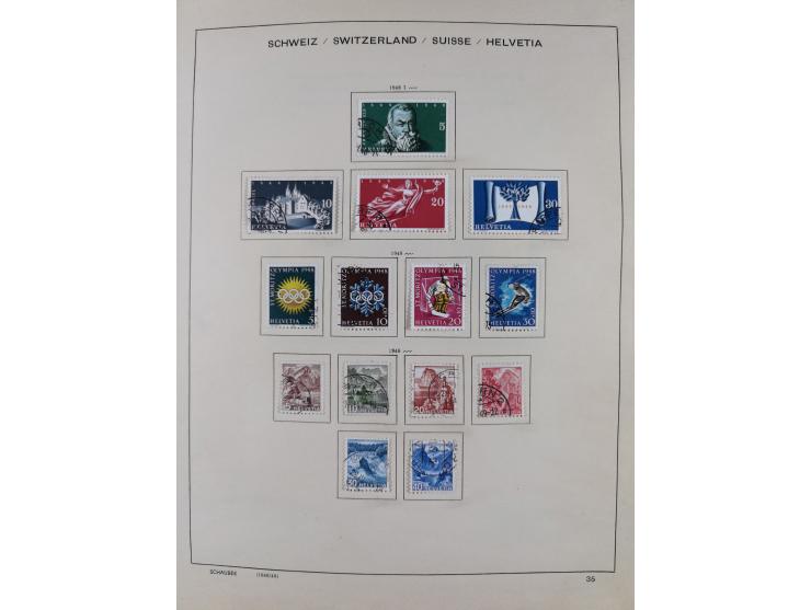 1854/2004, vorwiegend gestempelte Sammlung mit diversen Briefen, ab Strubli mit vielen besseren Werten, dabei Mi.-Nr. I-II, B