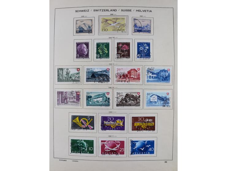 1854/2004, vorwiegend gestempelte Sammlung mit diversen Briefen, ab Strubli mit vielen besseren Werten, dabei Mi.-Nr. I-II, B