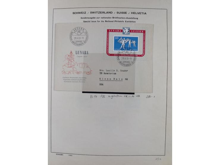 1854/2004, vorwiegend gestempelte Sammlung mit diversen Briefen, ab Strubli mit vielen besseren Werten, dabei Mi.-Nr. I-II, B