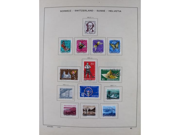 1854/2004, vorwiegend gestempelte Sammlung mit diversen Briefen, ab Strubli mit vielen besseren Werten, dabei Mi.-Nr. I-II, B