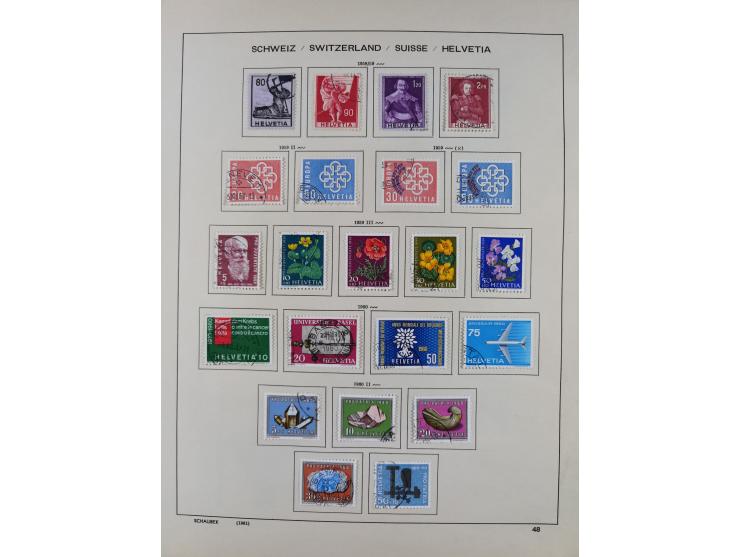 1854/2004, vorwiegend gestempelte Sammlung mit diversen Briefen, ab Strubli mit vielen besseren Werten, dabei Mi.-Nr. I-II, B