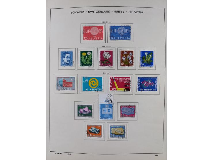 1854/2004, vorwiegend gestempelte Sammlung mit diversen Briefen, ab Strubli mit vielen besseren Werten, dabei Mi.-Nr. I-II, B