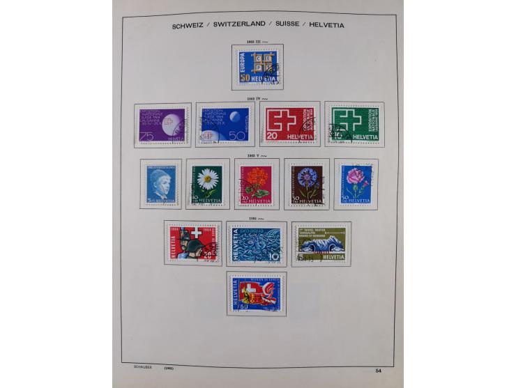 1854/2004, vorwiegend gestempelte Sammlung mit diversen Briefen, ab Strubli mit vielen besseren Werten, dabei Mi.-Nr. I-II, B