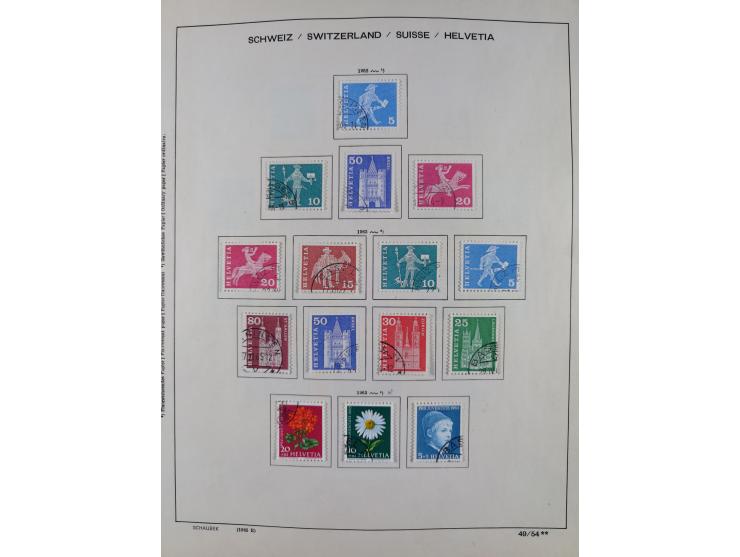 1854/2004, vorwiegend gestempelte Sammlung mit diversen Briefen, ab Strubli mit vielen besseren Werten, dabei Mi.-Nr. I-II, B