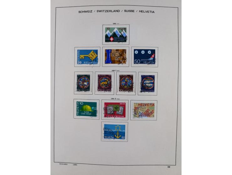 1854/2004, vorwiegend gestempelte Sammlung mit diversen Briefen, ab Strubli mit vielen besseren Werten, dabei Mi.-Nr. I-II, B