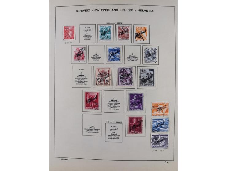 1854/2004, vorwiegend gestempelte Sammlung mit diversen Briefen, ab Strubli mit vielen besseren Werten, dabei Mi.-Nr. I-II, B