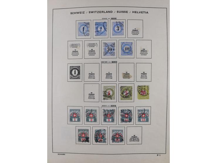 1854/2004, vorwiegend gestempelte Sammlung mit diversen Briefen, ab Strubli mit vielen besseren Werten, dabei Mi.-Nr. I-II, B