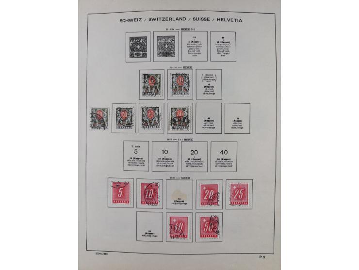 1854/2004, vorwiegend gestempelte Sammlung mit diversen Briefen, ab Strubli mit vielen besseren Werten, dabei Mi.-Nr. I-II, B