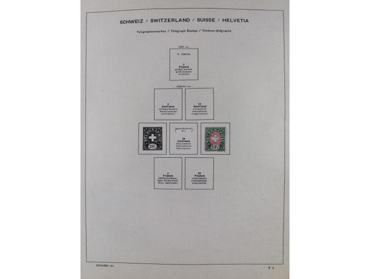 1854/2004, vorwiegend gestempelte Sammlung mit diversen Briefen, ab Strubli mit vielen besseren Werten, dabei Mi.-Nr. I-II, B