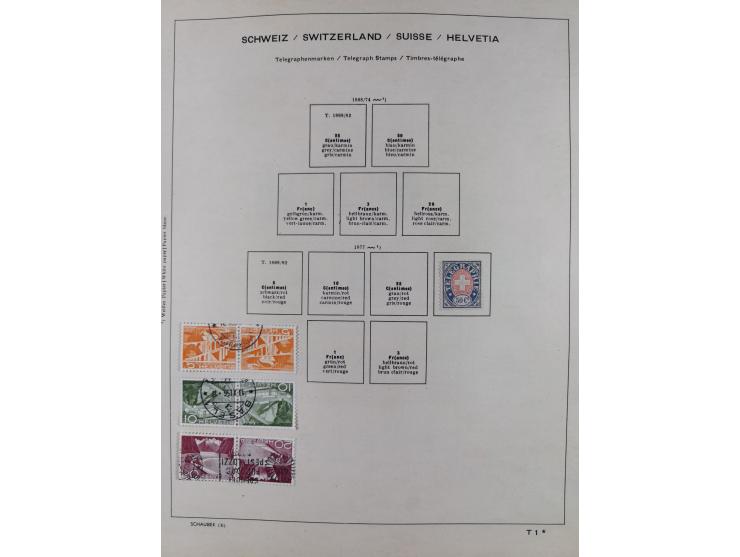 1854/2004, vorwiegend gestempelte Sammlung mit diversen Briefen, ab Strubli mit vielen besseren Werten, dabei Mi.-Nr. I-II, B