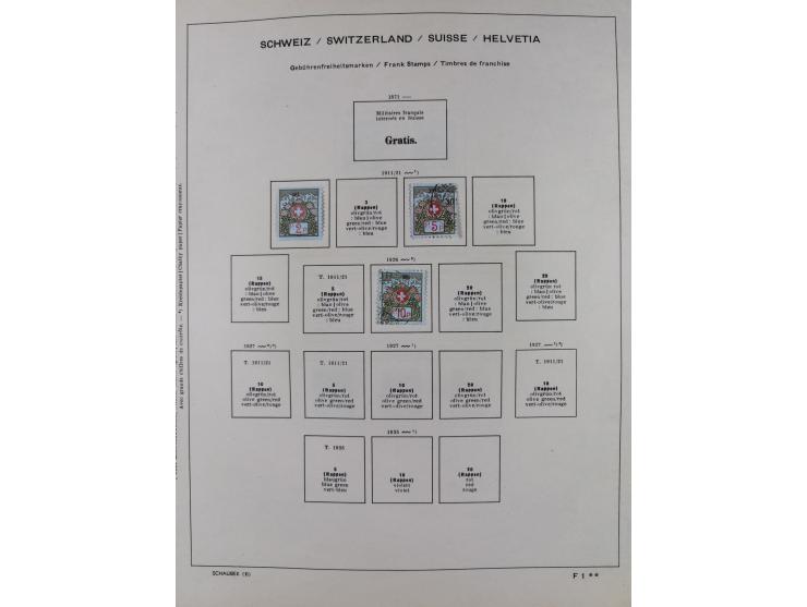 1854/2004, vorwiegend gestempelte Sammlung mit diversen Briefen, ab Strubli mit vielen besseren Werten, dabei Mi.-Nr. I-II, B