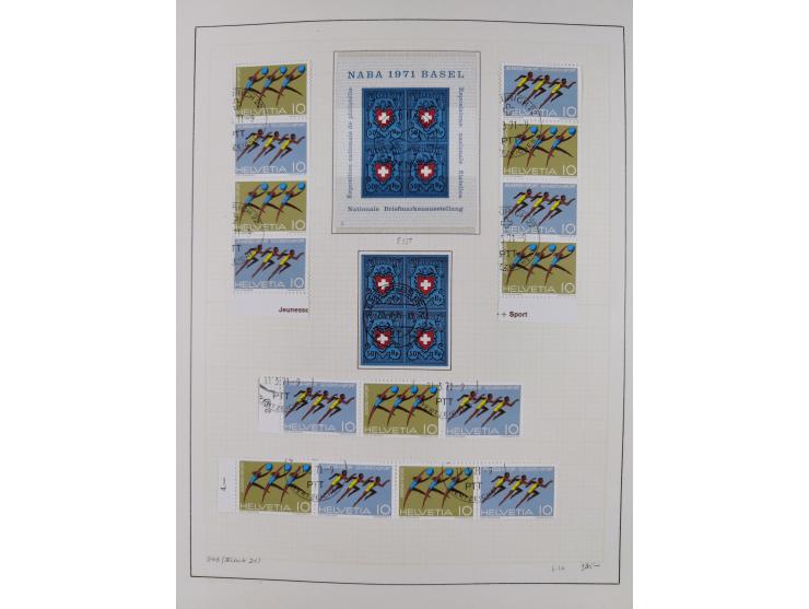 1854/2004, vorwiegend gestempelte Sammlung mit diversen Briefen, ab Strubli mit vielen besseren Werten, dabei Mi.-Nr. I-II, B