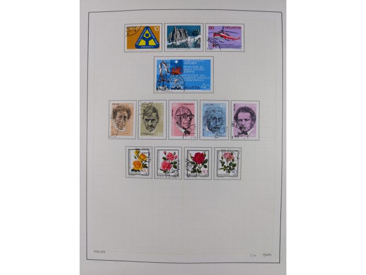 1854/2004, vorwiegend gestempelte Sammlung mit diversen Briefen, ab Strubli mit vielen besseren Werten, dabei Mi.-Nr. I-II, B