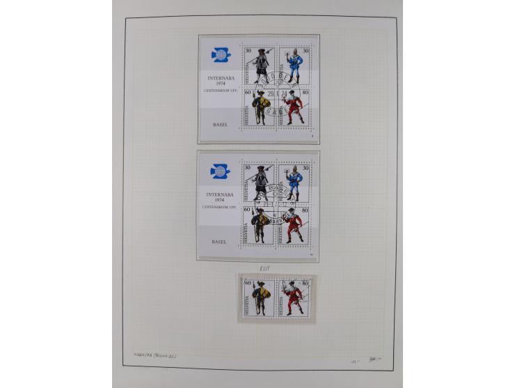 1854/2004, vorwiegend gestempelte Sammlung mit diversen Briefen, ab Strubli mit vielen besseren Werten, dabei Mi.-Nr. I-II, B