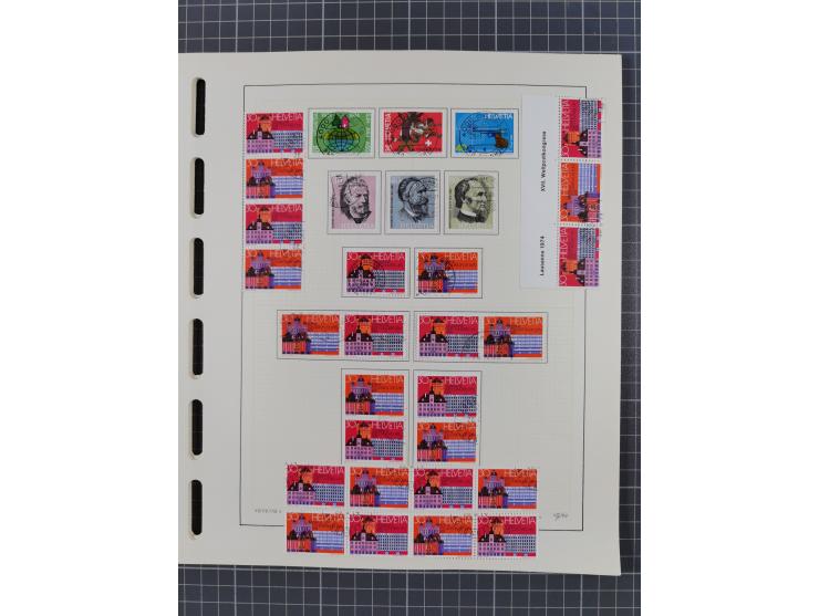 1854/2004, vorwiegend gestempelte Sammlung mit diversen Briefen, ab Strubli mit vielen besseren Werten, dabei Mi.-Nr. I-II, B