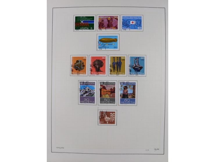 1854/2004, vorwiegend gestempelte Sammlung mit diversen Briefen, ab Strubli mit vielen besseren Werten, dabei Mi.-Nr. I-II, B