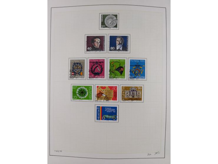 1854/2004, vorwiegend gestempelte Sammlung mit diversen Briefen, ab Strubli mit vielen besseren Werten, dabei Mi.-Nr. I-II, B