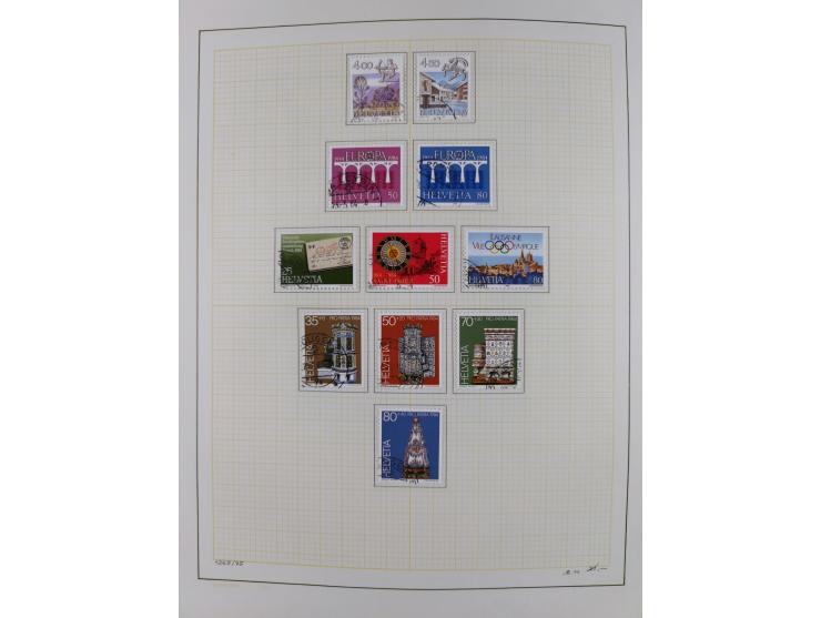 1854/2004, vorwiegend gestempelte Sammlung mit diversen Briefen, ab Strubli mit vielen besseren Werten, dabei Mi.-Nr. I-II, B