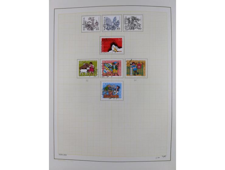 1854/2004, vorwiegend gestempelte Sammlung mit diversen Briefen, ab Strubli mit vielen besseren Werten, dabei Mi.-Nr. I-II, B