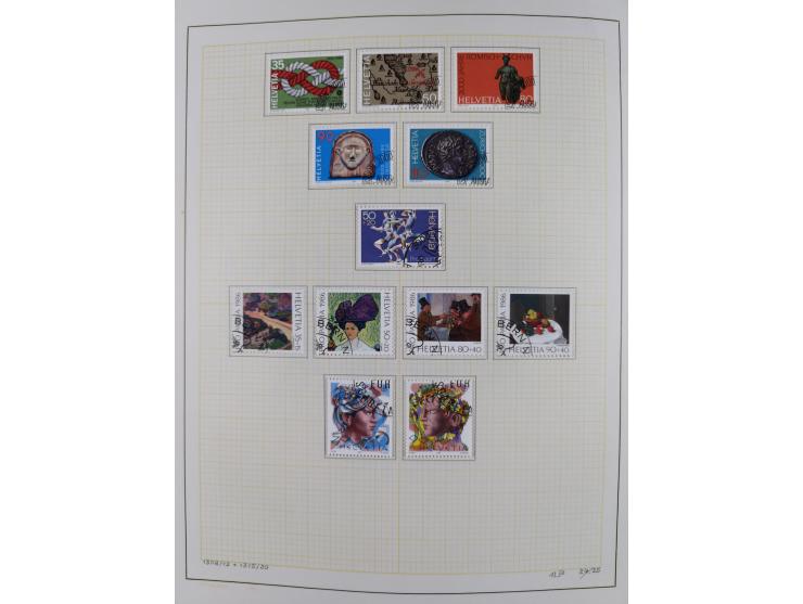 1854/2004, vorwiegend gestempelte Sammlung mit diversen Briefen, ab Strubli mit vielen besseren Werten, dabei Mi.-Nr. I-II, B