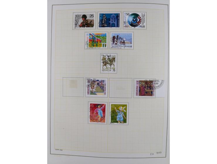 1854/2004, vorwiegend gestempelte Sammlung mit diversen Briefen, ab Strubli mit vielen besseren Werten, dabei Mi.-Nr. I-II, B