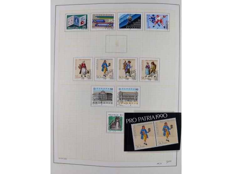 1854/2004, vorwiegend gestempelte Sammlung mit diversen Briefen, ab Strubli mit vielen besseren Werten, dabei Mi.-Nr. I-II, B