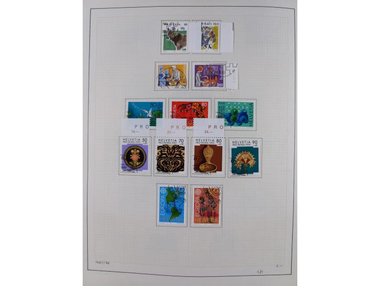 1854/2004, vorwiegend gestempelte Sammlung mit diversen Briefen, ab Strubli mit vielen besseren Werten, dabei Mi.-Nr. I-II, B