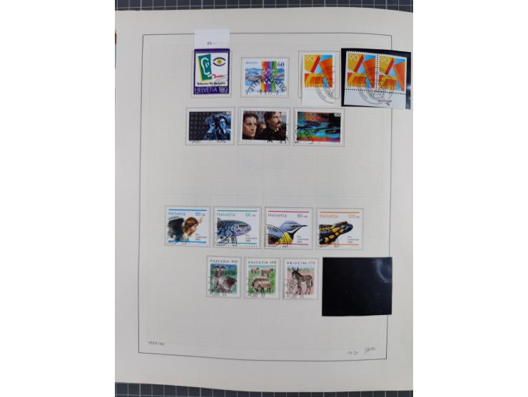 1854/2004, vorwiegend gestempelte Sammlung mit diversen Briefen, ab Strubli mit vielen besseren Werten, dabei Mi.-Nr. I-II, B