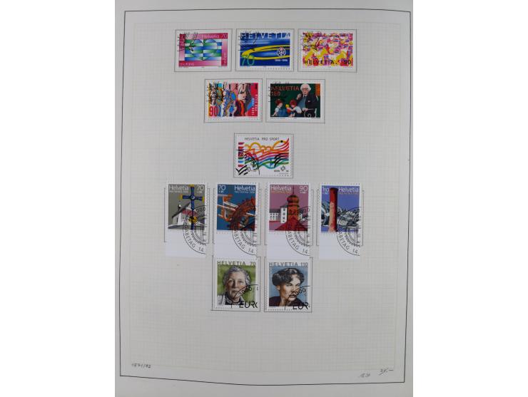 1854/2004, vorwiegend gestempelte Sammlung mit diversen Briefen, ab Strubli mit vielen besseren Werten, dabei Mi.-Nr. I-II, B