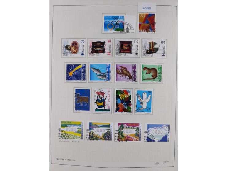 1854/2004, vorwiegend gestempelte Sammlung mit diversen Briefen, ab Strubli mit vielen besseren Werten, dabei Mi.-Nr. I-II, B