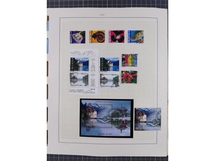 1854/2004, vorwiegend gestempelte Sammlung mit diversen Briefen, ab Strubli mit vielen besseren Werten, dabei Mi.-Nr. I-II, B