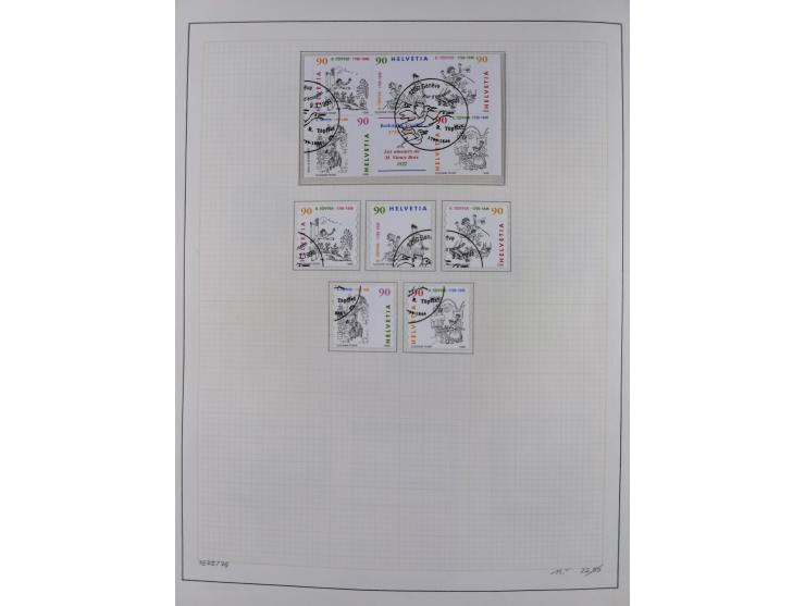 1854/2004, vorwiegend gestempelte Sammlung mit diversen Briefen, ab Strubli mit vielen besseren Werten, dabei Mi.-Nr. I-II, B