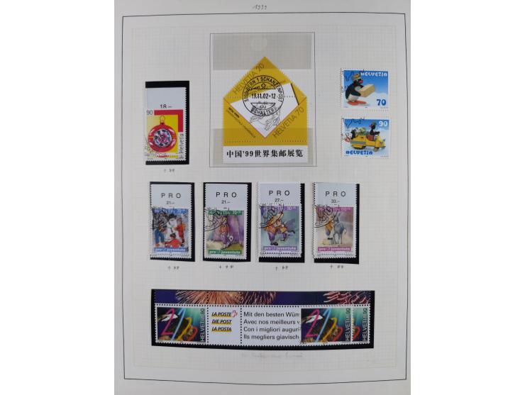 1854/2004, vorwiegend gestempelte Sammlung mit diversen Briefen, ab Strubli mit vielen besseren Werten, dabei Mi.-Nr. I-II, B