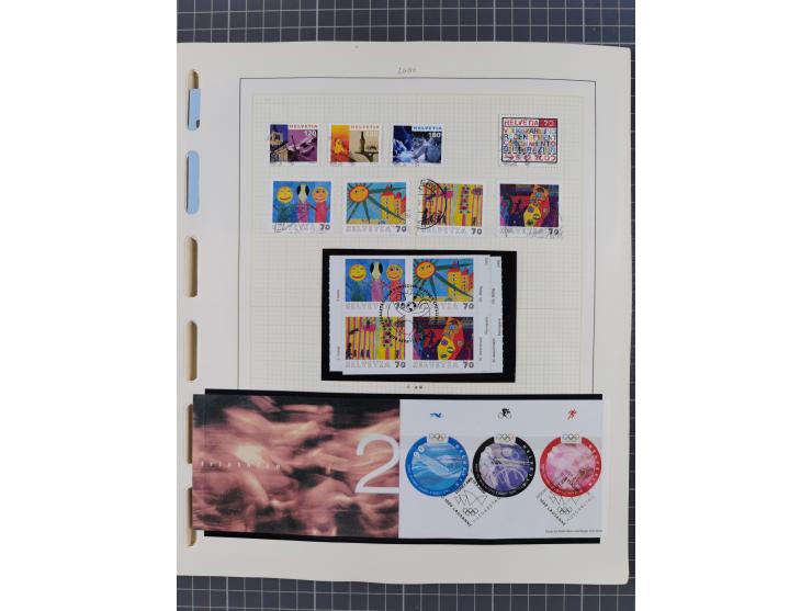 1854/2004, vorwiegend gestempelte Sammlung mit diversen Briefen, ab Strubli mit vielen besseren Werten, dabei Mi.-Nr. I-II, B