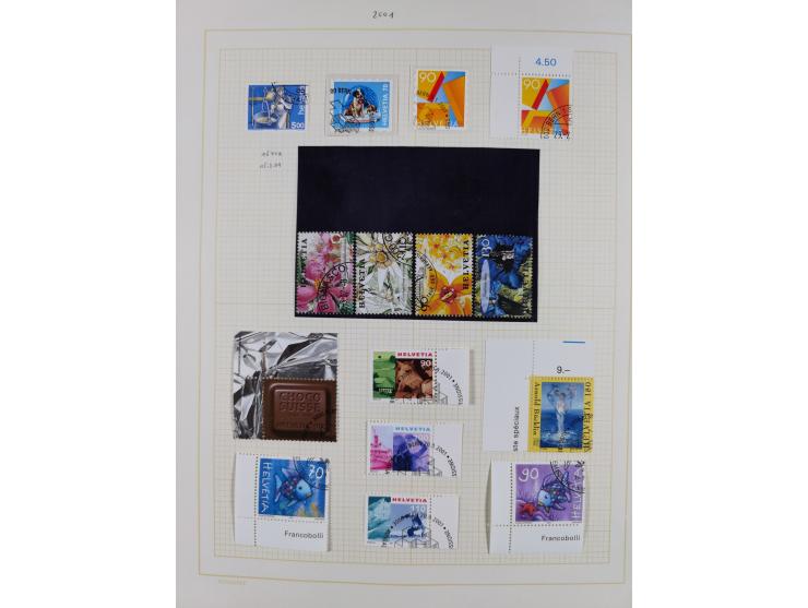 1854/2004, vorwiegend gestempelte Sammlung mit diversen Briefen, ab Strubli mit vielen besseren Werten, dabei Mi.-Nr. I-II, B