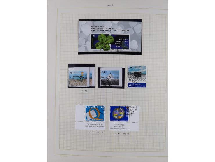 1854/2004, vorwiegend gestempelte Sammlung mit diversen Briefen, ab Strubli mit vielen besseren Werten, dabei Mi.-Nr. I-II, B