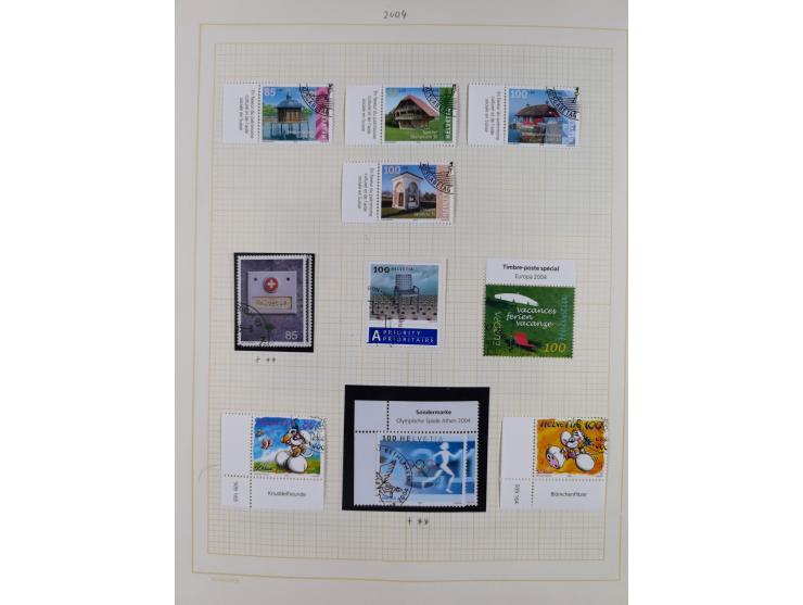 1854/2004, vorwiegend gestempelte Sammlung mit diversen Briefen, ab Strubli mit vielen besseren Werten, dabei Mi.-Nr. I-II, B