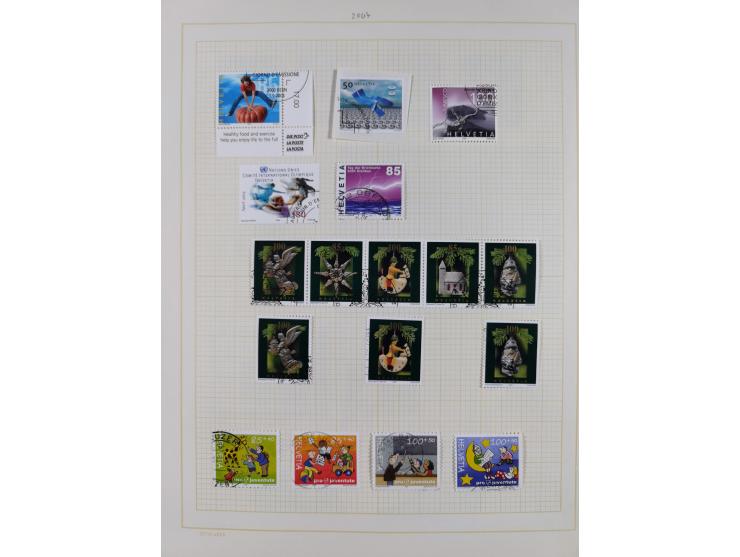 1854/2004, vorwiegend gestempelte Sammlung mit diversen Briefen, ab Strubli mit vielen besseren Werten, dabei Mi.-Nr. I-II, B