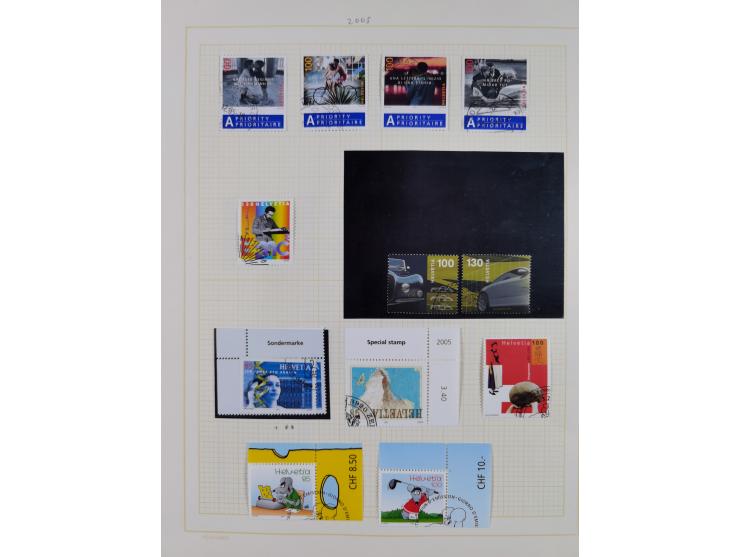 1854/2004, vorwiegend gestempelte Sammlung mit diversen Briefen, ab Strubli mit vielen besseren Werten, dabei Mi.-Nr. I-II, B