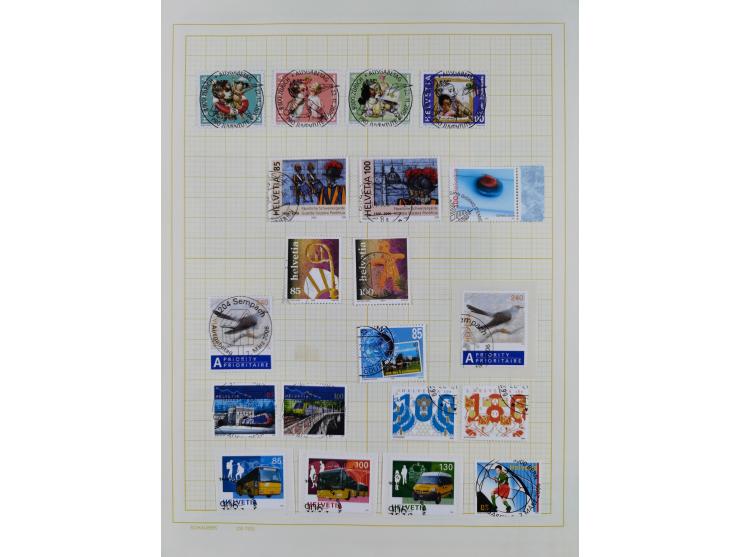 1854/2004, vorwiegend gestempelte Sammlung mit diversen Briefen, ab Strubli mit vielen besseren Werten, dabei Mi.-Nr. I-II, B