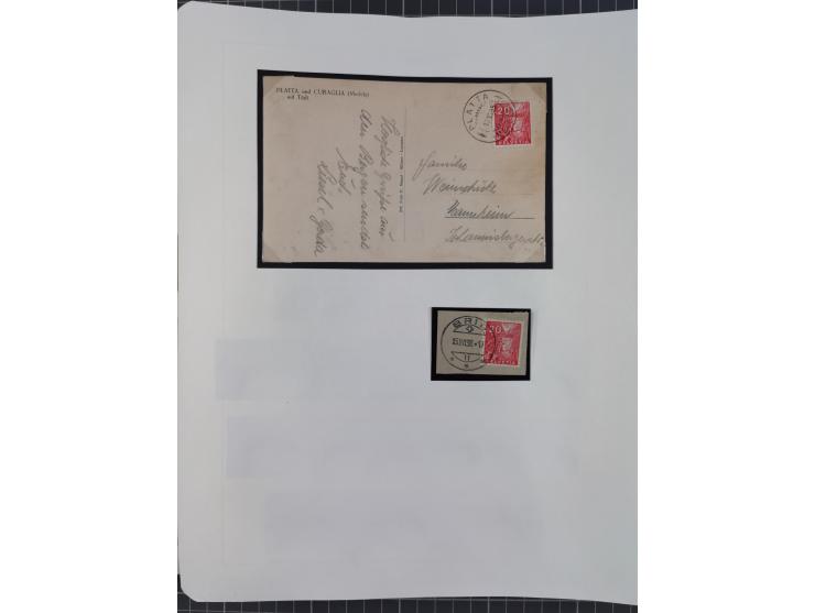 1850/2011, vorwiegend gestempelte Sammlung mit einigen Briefen, dabei Block 1 auf R-Brief, &nbsp;Block 2 mit Ersttagsstempel,