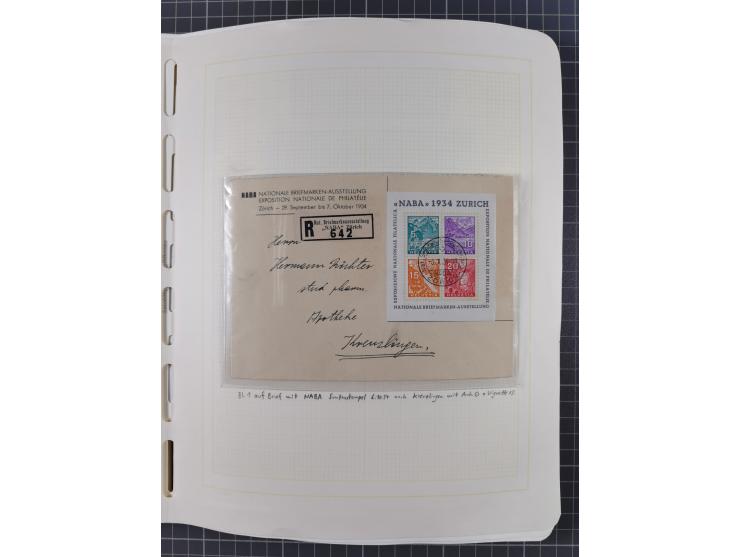 1850/2011, vorwiegend gestempelte Sammlung mit einigen Briefen, dabei Block 1 auf R-Brief, &nbsp;Block 2 mit Ersttagsstempel,