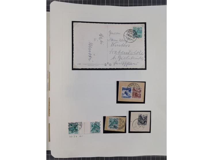 1850/2011, vorwiegend gestempelte Sammlung mit einigen Briefen, dabei Block 1 auf R-Brief, &nbsp;Block 2 mit Ersttagsstempel,