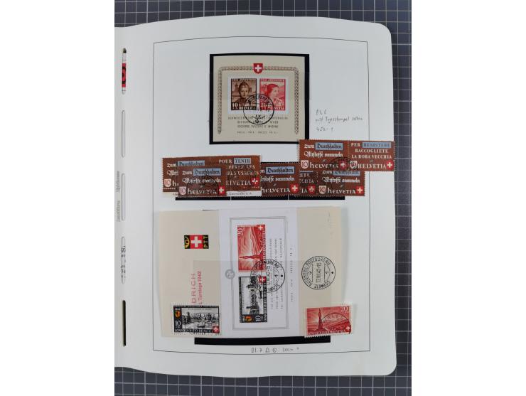 1850/2011, vorwiegend gestempelte Sammlung mit einigen Briefen, dabei Block 1 auf R-Brief, &nbsp;Block 2 mit Ersttagsstempel,