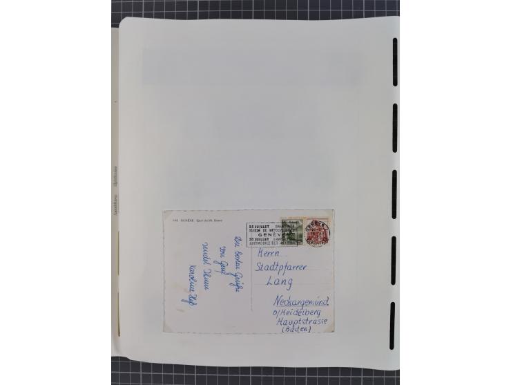 1850/2011, vorwiegend gestempelte Sammlung mit einigen Briefen, dabei Block 1 auf R-Brief, &nbsp;Block 2 mit Ersttagsstempel,