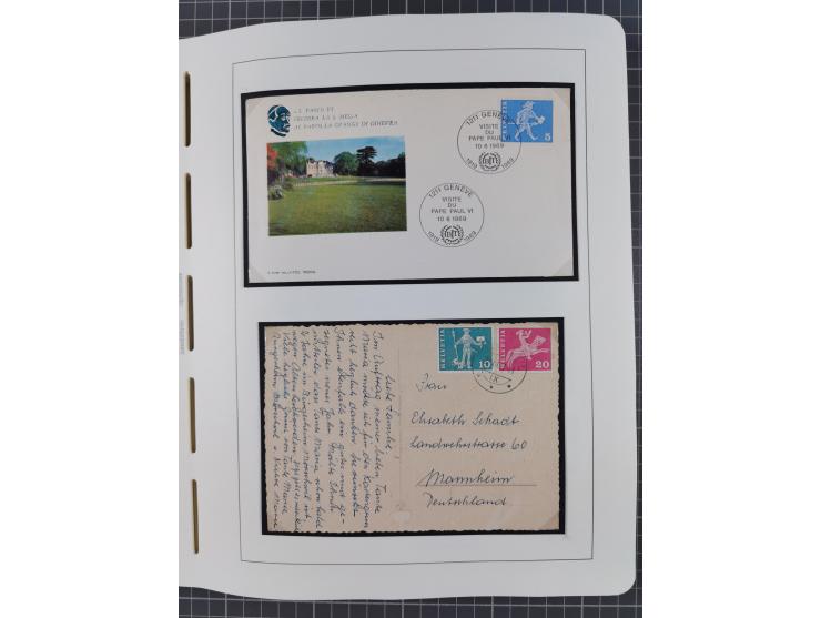 1850/2011, vorwiegend gestempelte Sammlung mit einigen Briefen, dabei Block 1 auf R-Brief, &nbsp;Block 2 mit Ersttagsstempel,